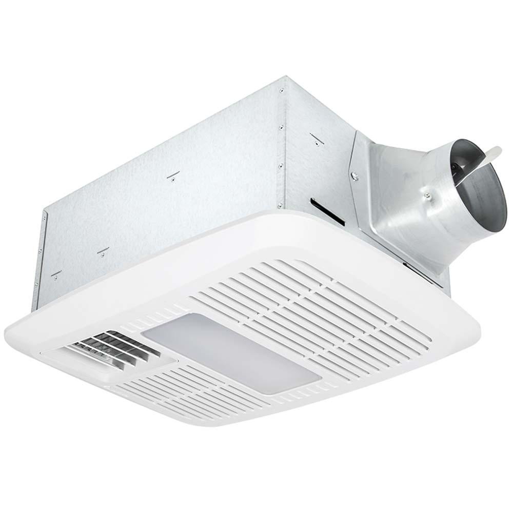 Delta BreezRadiance 110 CFM Bathroom Exhaust Fan With Dimmable LED Light and Heater