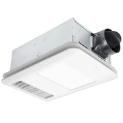 Delta BreezRadiance 80 CFM Bathroom Exhaust Fan With Edge-Lit Dimmable LED Light and Heater - Bees Lighting