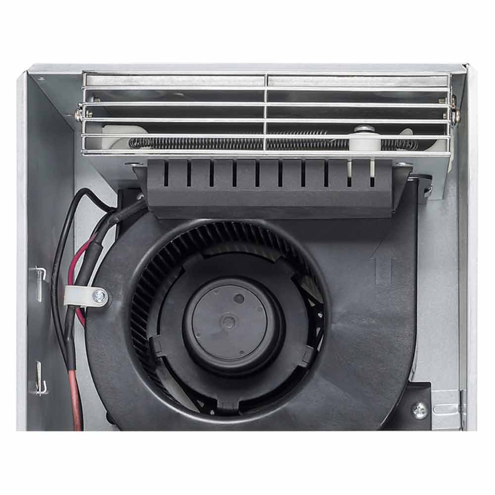 Delta BreezRadiance 80 CFM Bathroom Exhaust Fan With Edge-Lit Dimmable LED Light and Heater - Bees Lighting