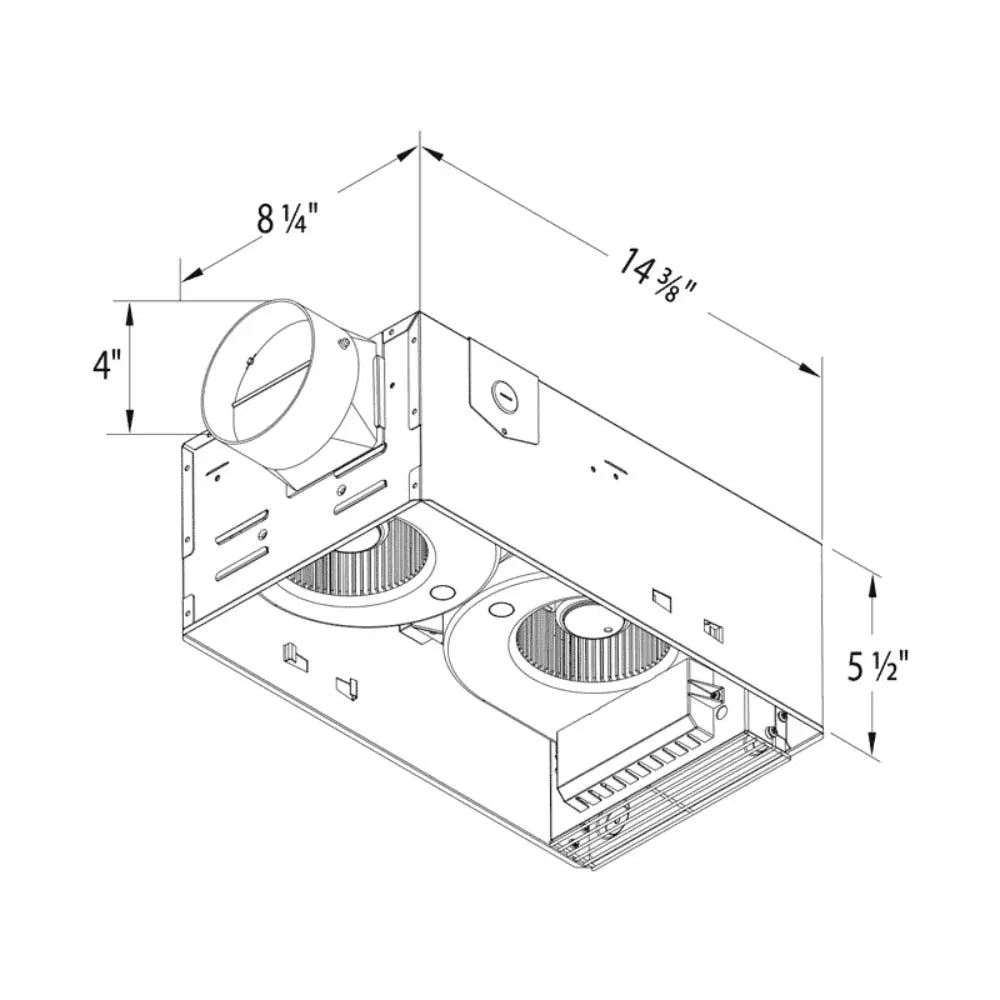 Delta BreezRadiance 80 CFM Bathroom Exhaust Fan With Edge-Lit Dimmable LED Light and Heater - Bees Lighting