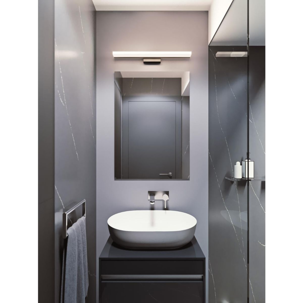 Ramona 36 in. LED Bath Bar Black Finish - Bees Lighting