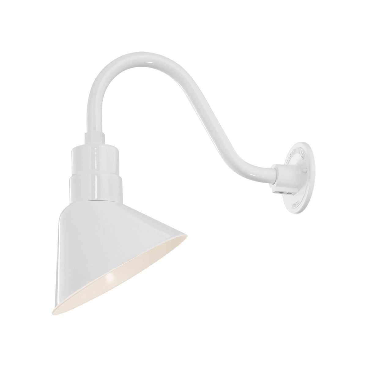 R series 10 In. Outdoor Angle Shade with 3/4 In. Fitter - Bees Lighting