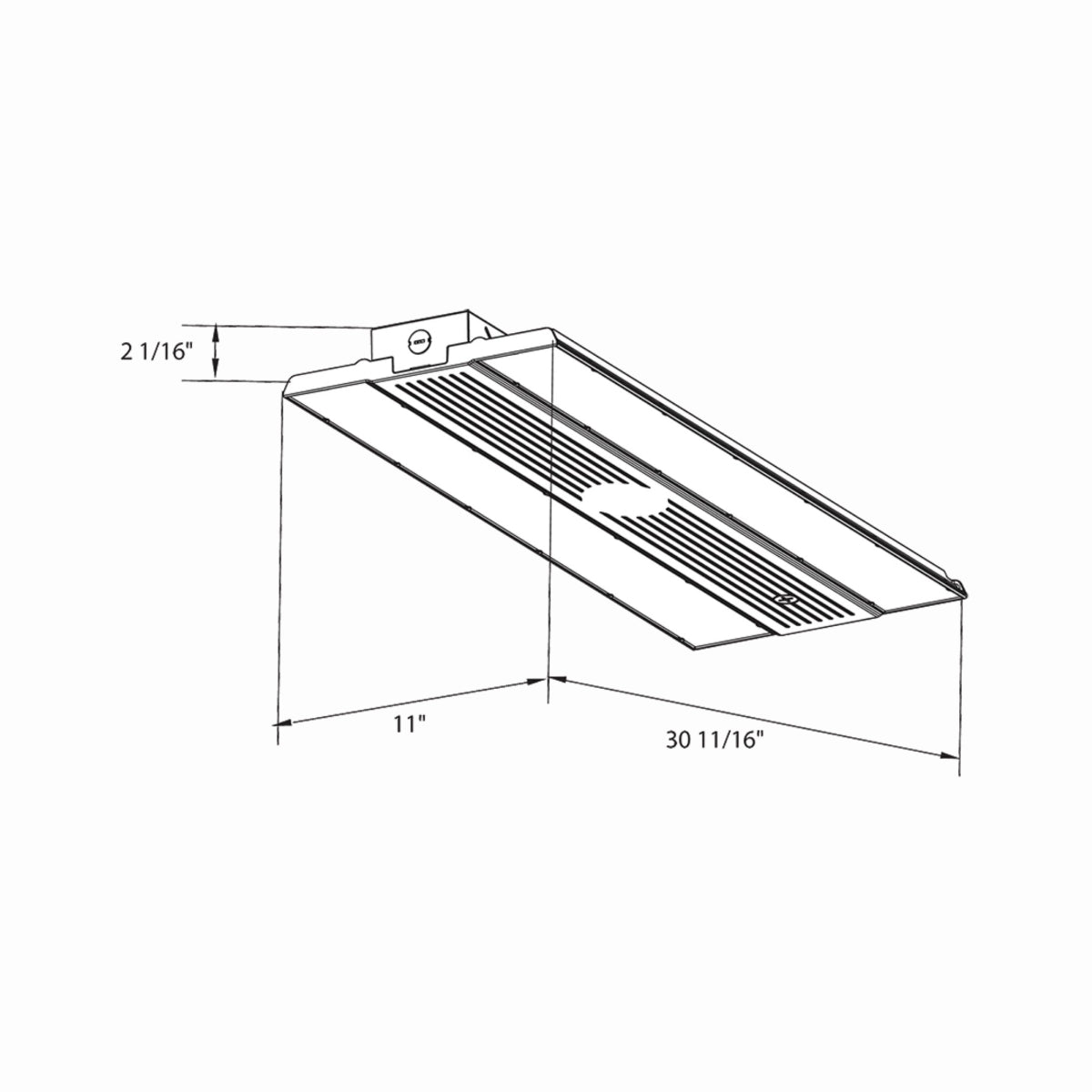 High Bay LED Light, 60000 Lumens, 400W, 35K/40K/50K, 120/277V, Battery Backup - Bees Lighting