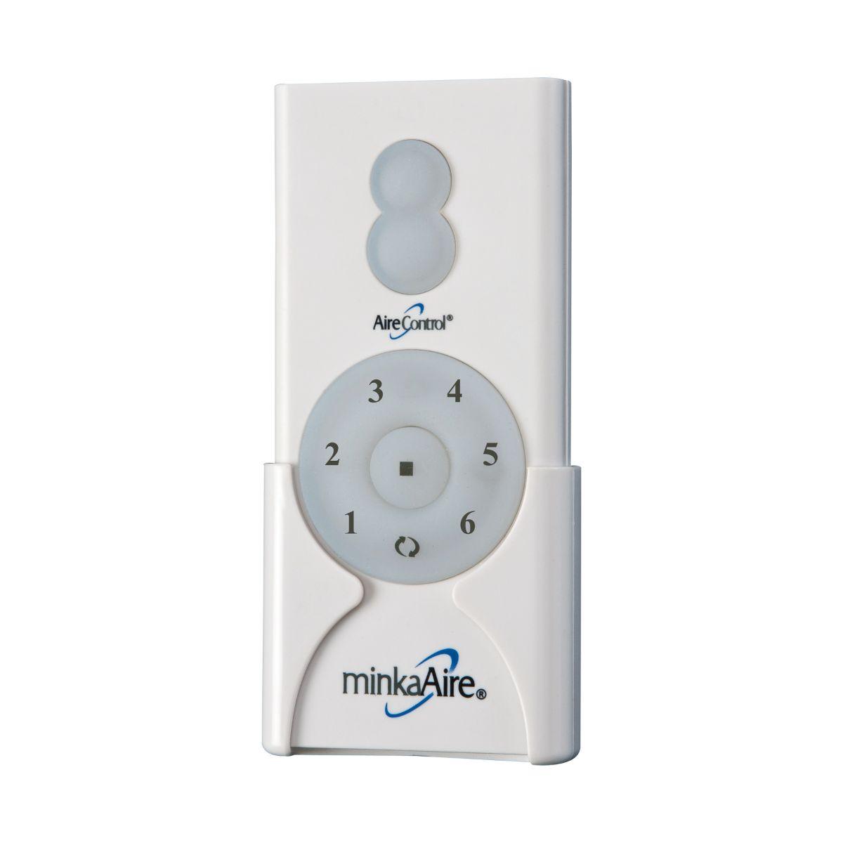 6-Speed DC Ceiling Fan And Light Remote Control, White Finish - Bees Lighting