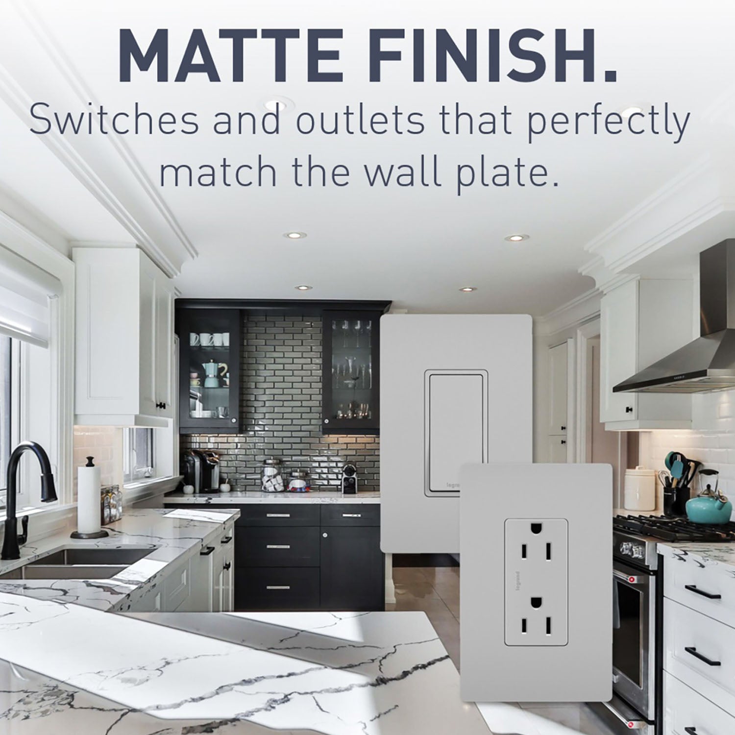 radiant Two Single-Pole Light Switches and One 3-Way Switch, Gray - Bees Lighting