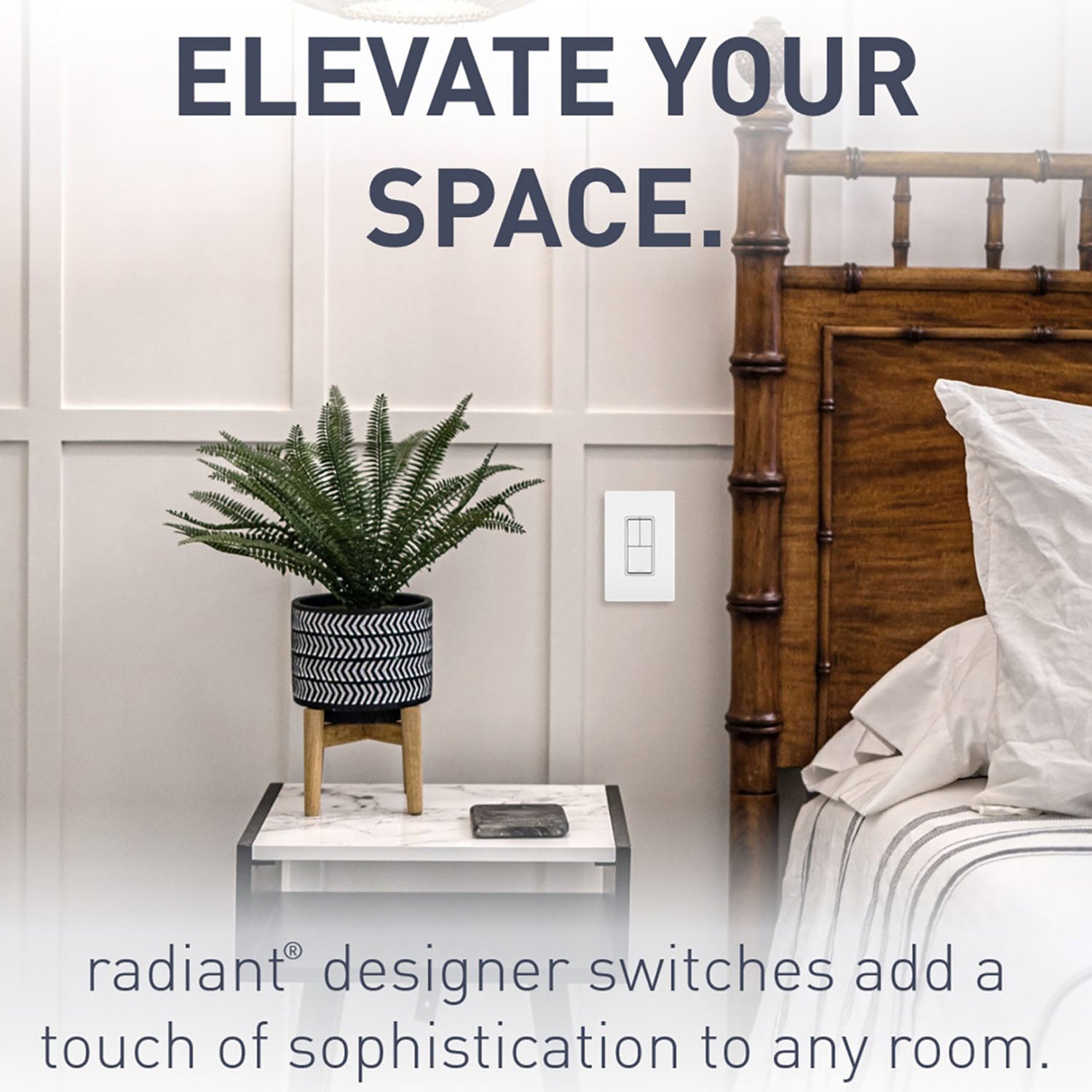 radiant Two Single-Pole Light Switches and One 3-Way Switch, White - Bees Lighting