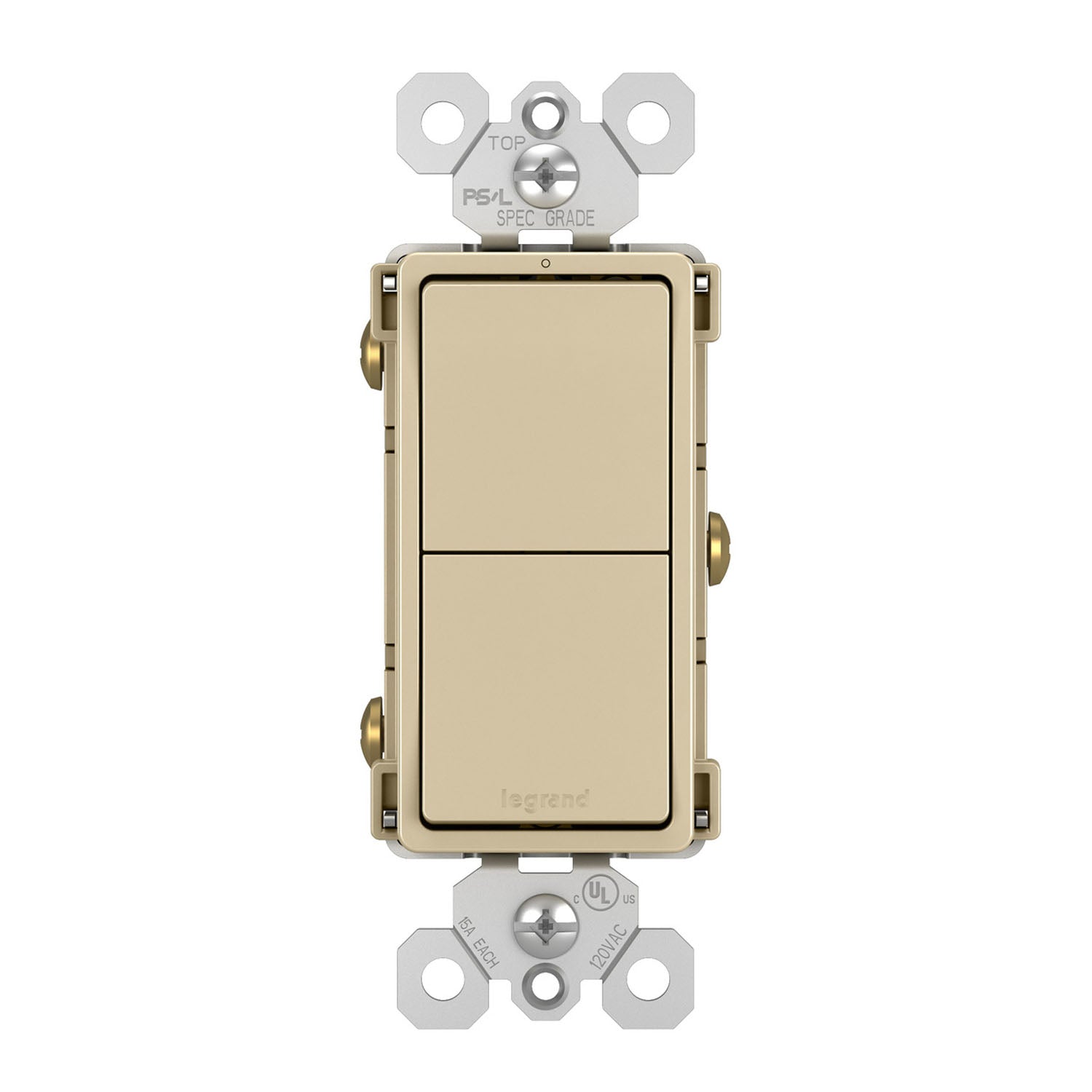 Legrand RCD11 radiant Two Single-Pole Switches - Bees Lighting
