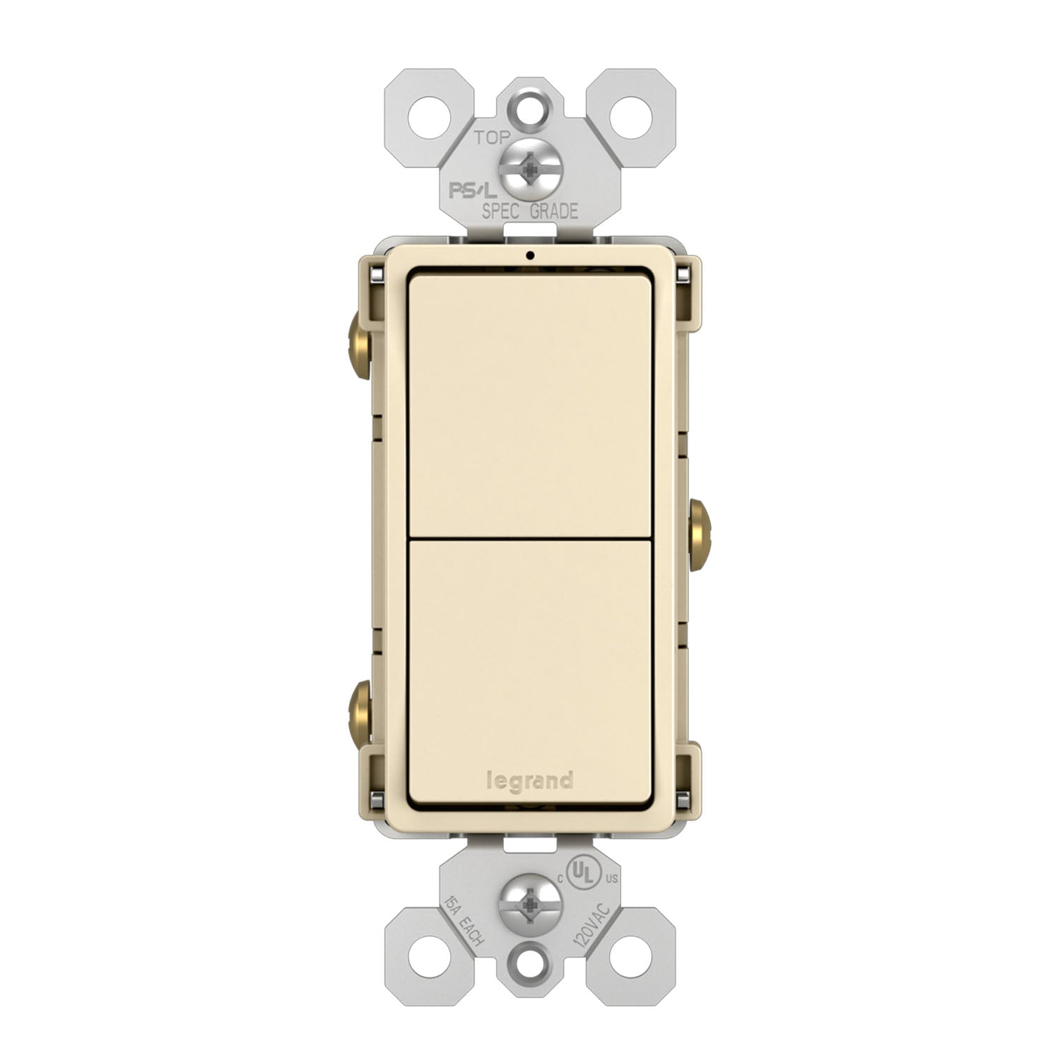 Legrand RCD11 radiant Two Single-Pole Switches - Bees Lighting