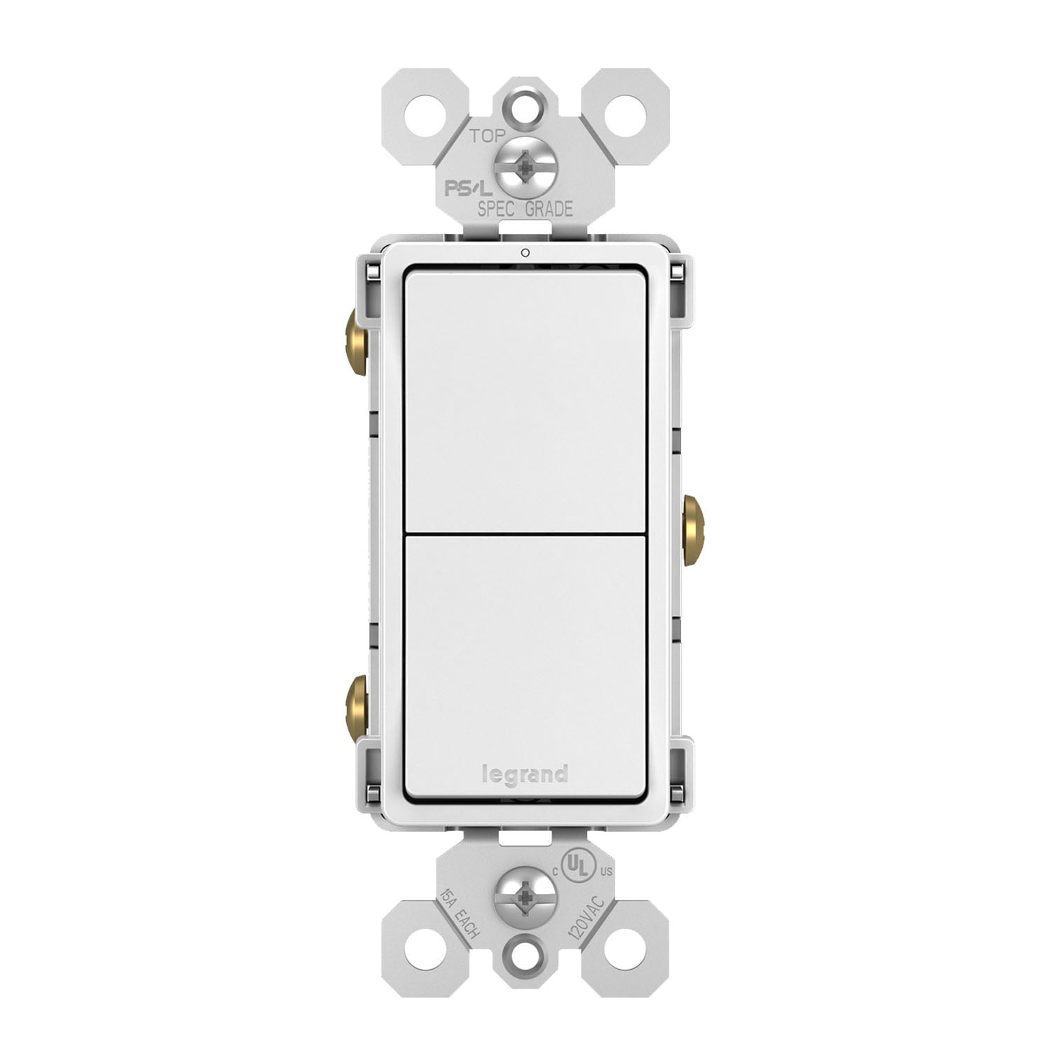 Legrand RCD11 radiant Two Single-Pole Switches - Bees Lighting