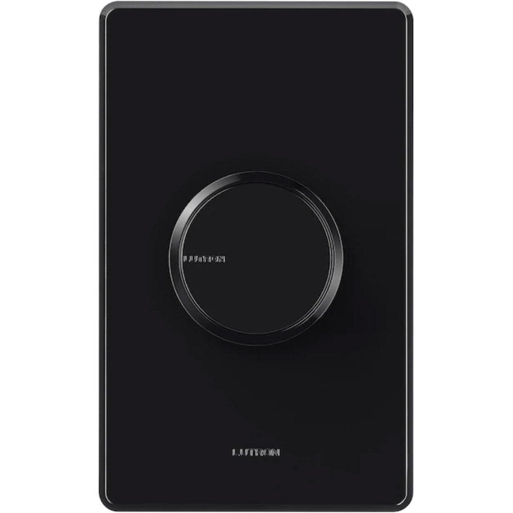 Lutron Dalia LED+ Rotary Dimmer Switch, 150-Watt Single-Pole/3-Way, Black - Bees Lighting