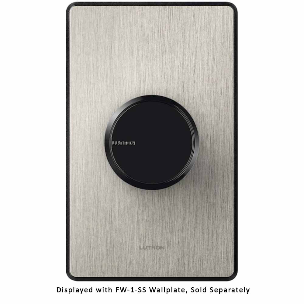 Lutron Dalia LED+ Rotary Dimmer Switch, 150-Watt Single-Pole/3-Way, Black - Bees Lighting