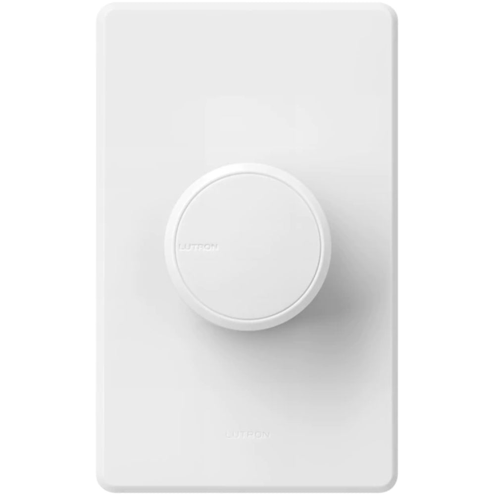 Lutron Dalia LED+ Rotary Dimmer Switch, 150-Watt Single-Pole/3-Way, White - Bees Lighting