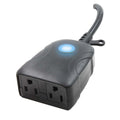 Outdoor Wi-Fi Smart Outlet 2-outlet adapter Works with Google Home & Amazon Alexa - Bees Lighting