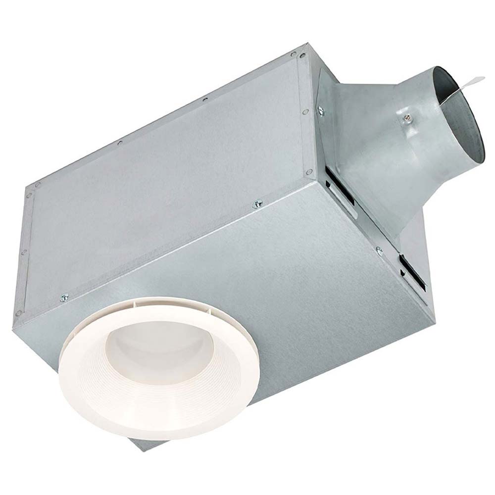 Delta BreezRecessed 80 CFM Bathroom Exhaust Fan With Dimmable LED Light - Bees Lighting