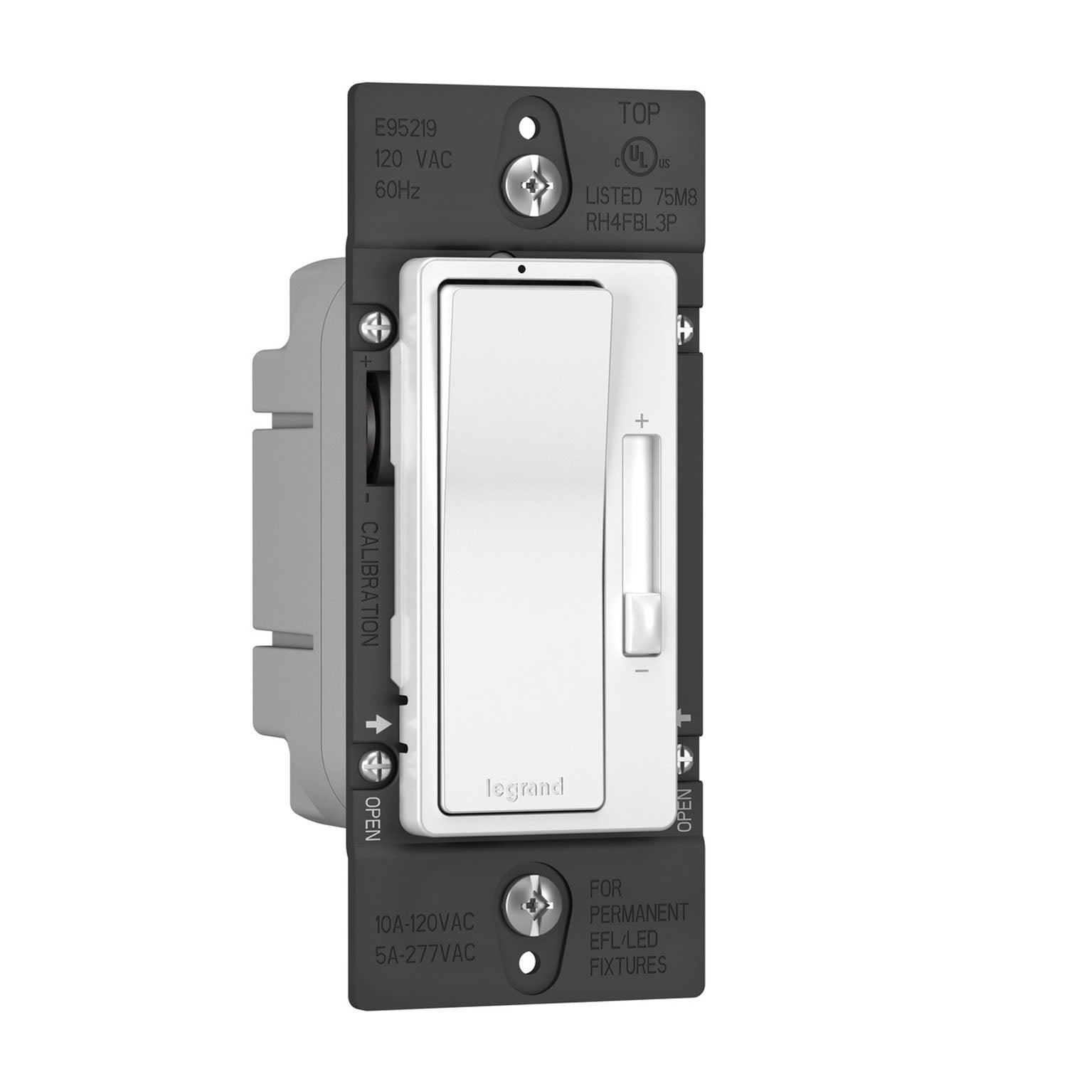 radiant 0-10V Dimmer Switch, LED|Fluorescent, 120V-277V, White - Bees Lighting