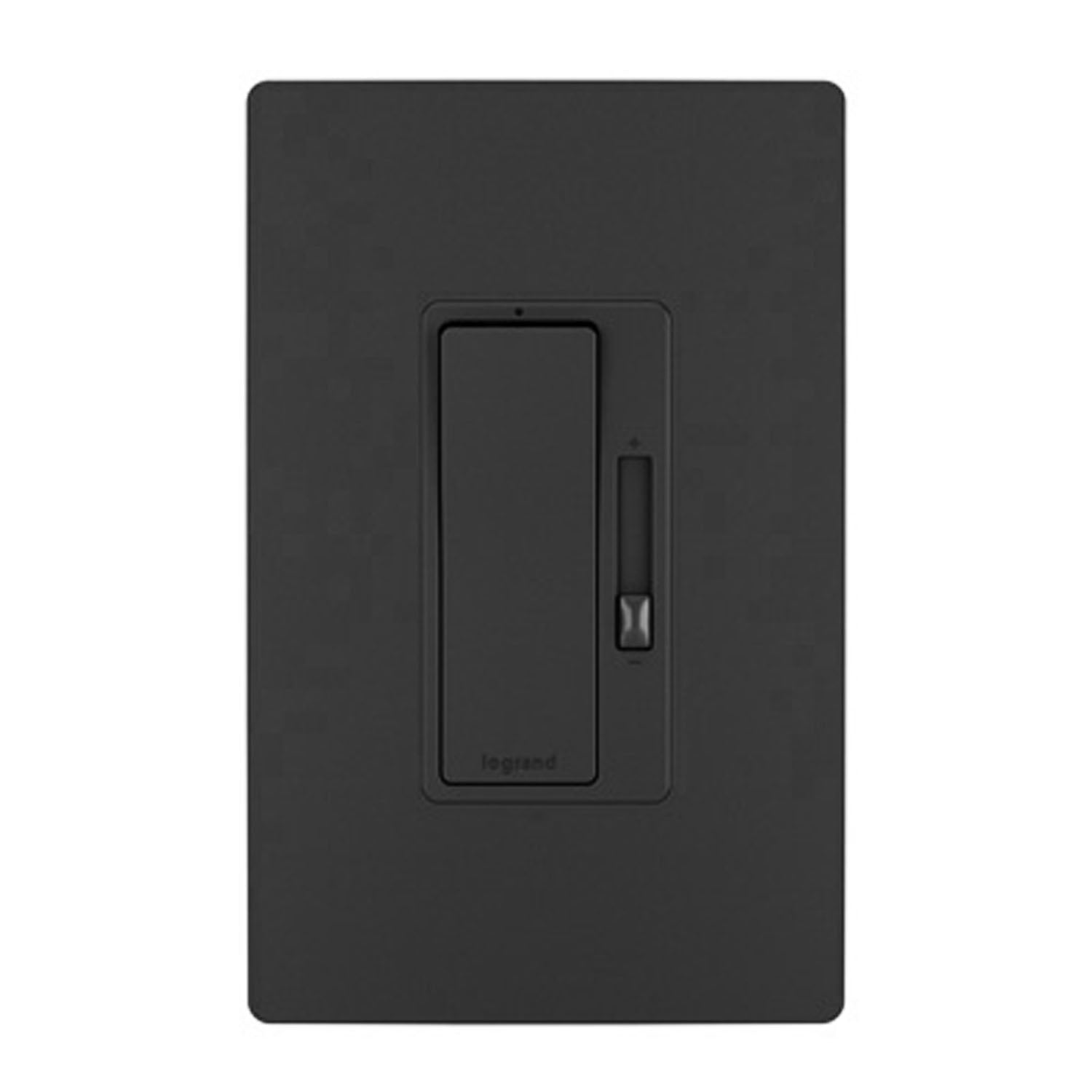 radiant Decora Slider Dimmer Switch, 450-Watt LED, Single Pole or 3-Way, Black - Bees Lighting