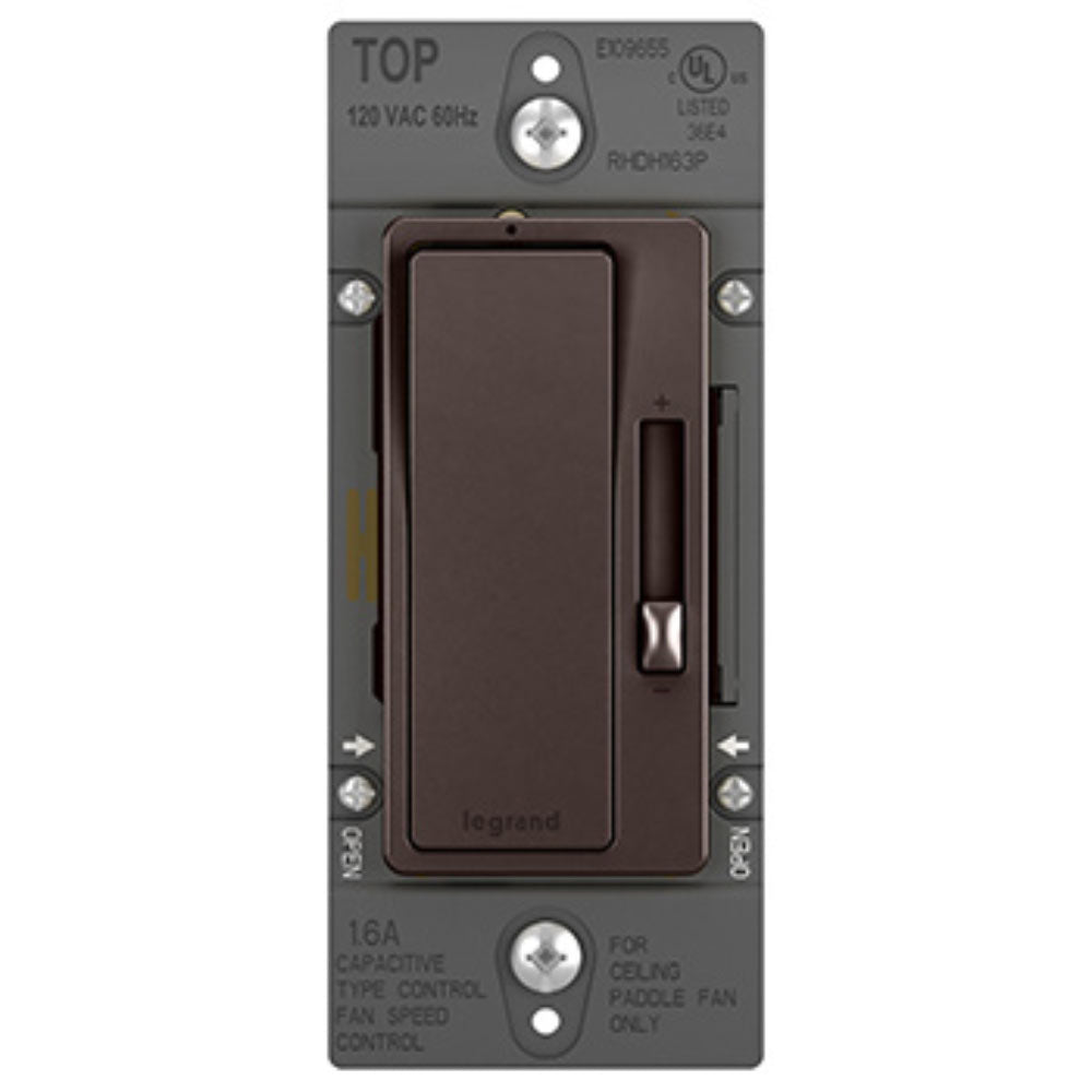 radiant 1.6 Amp De-Hummer Fan Speed Control Switch, Single Pole/3-Way, Bi-Color - Bees Lighting
