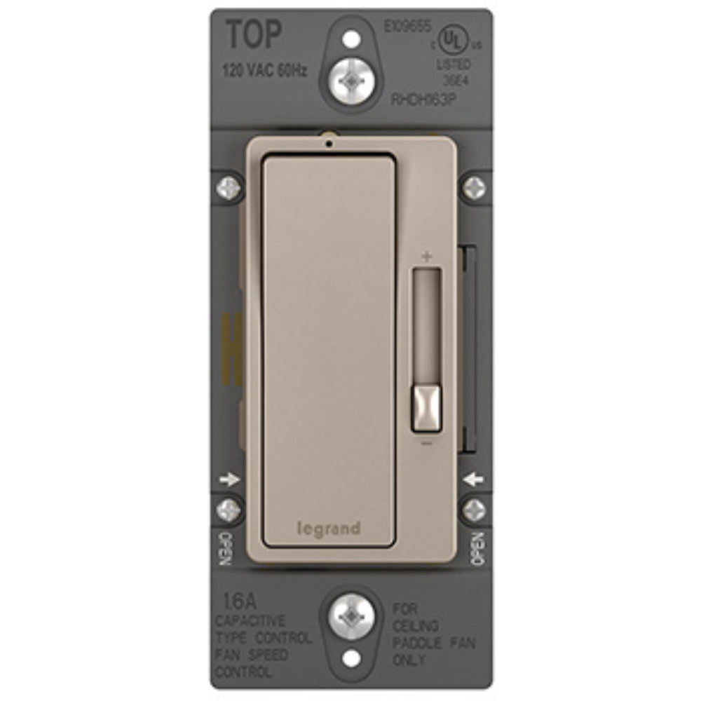 radiant 1.6 Amp De-Hummer Fan Speed Control Switch, Single Pole/3-Way, Bi-Color - Bees Lighting