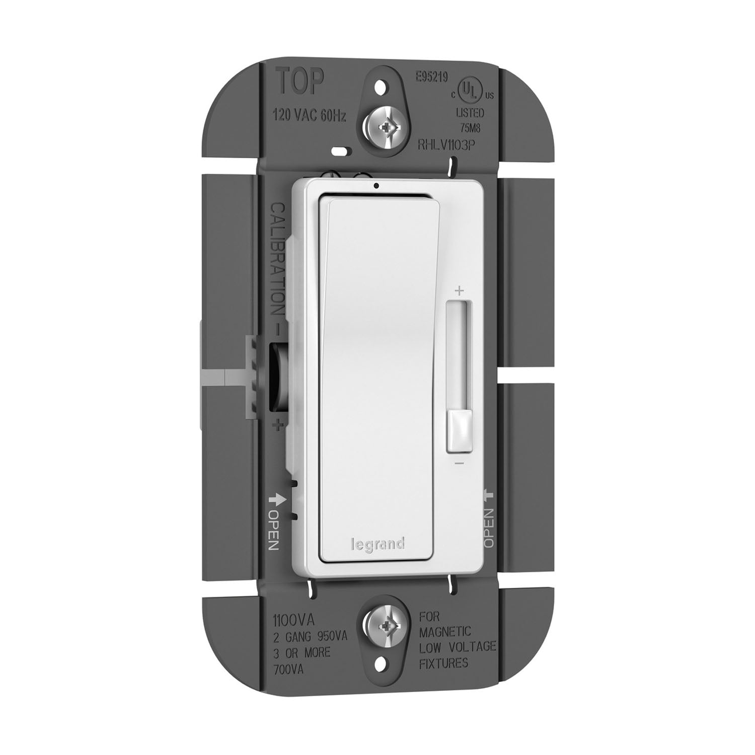 radiant 1100W 3-Way Magnetic Low-Voltage Dimmer Switch, White - Bees Lighting