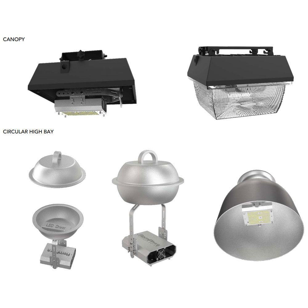 LED Retrofit Kit, 97 Watt, 15700 Lumens, 250W MH Equal, 5000K