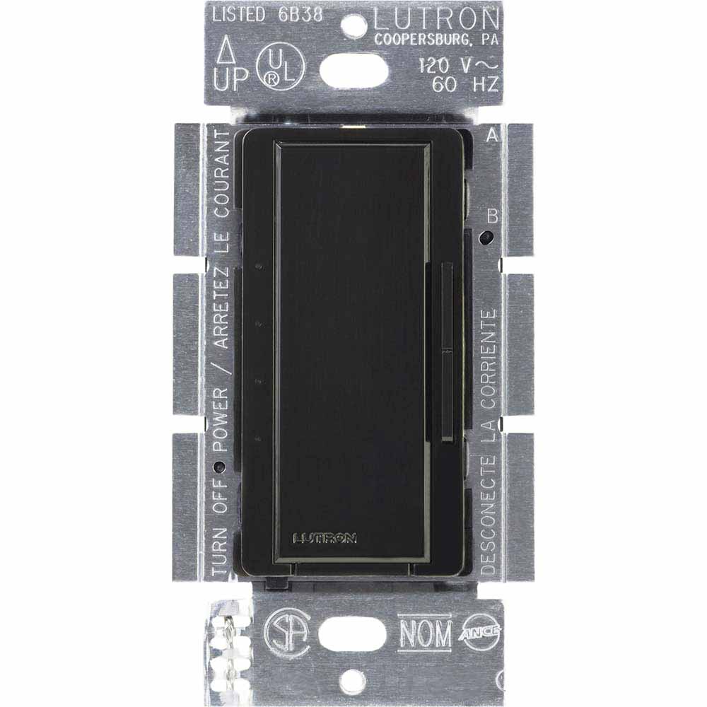 RA2 Select Maestro Smart Ceiling Fan Switch, Single Pole/Multi-Location, Black - Bees Lighting