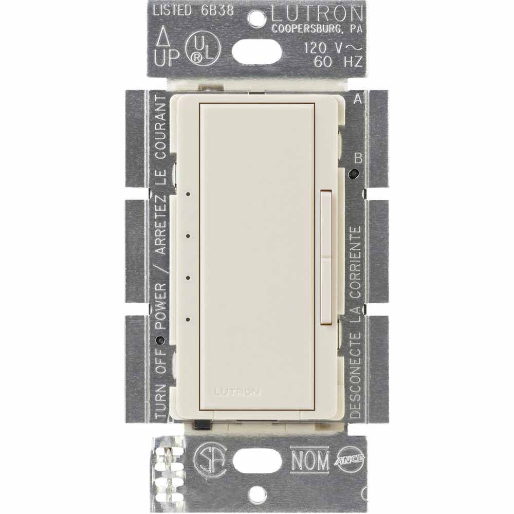 RA2 Select Maestro Smart Ceiling Fan Switch, Single Pole/Multi-Location, Light Almond - Bees Lighting