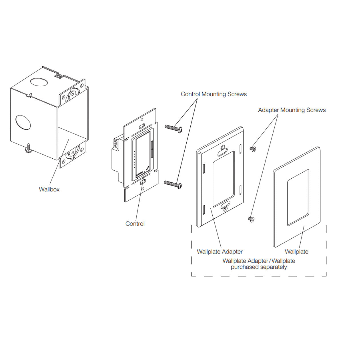 RA2 Select Maestro Smart Dimmer Switch, 600W MLV, Single Pole/Multi-Location, Neutral Required, White - Bees Lighting