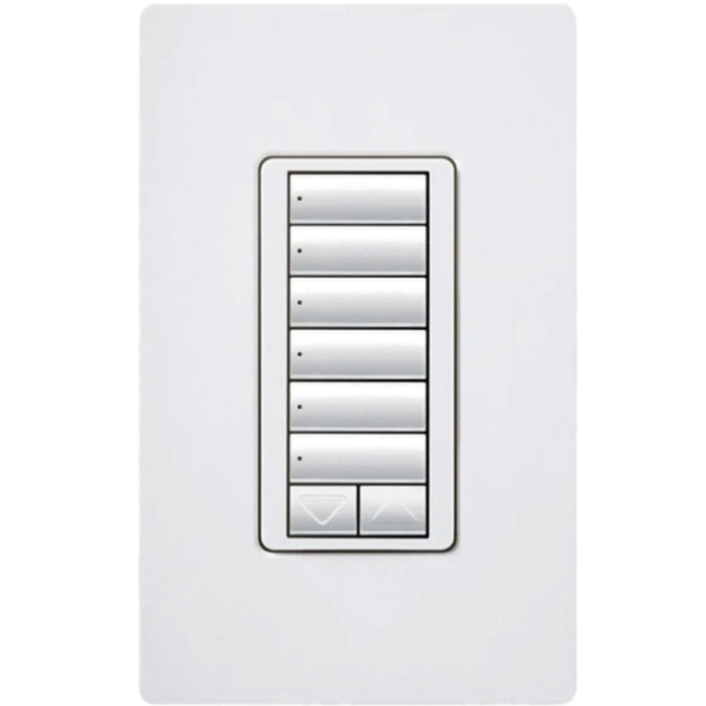 RadioRA 2 6-Button with Raise/Lower Keypad with LED Dimmer - Bees Lighting
