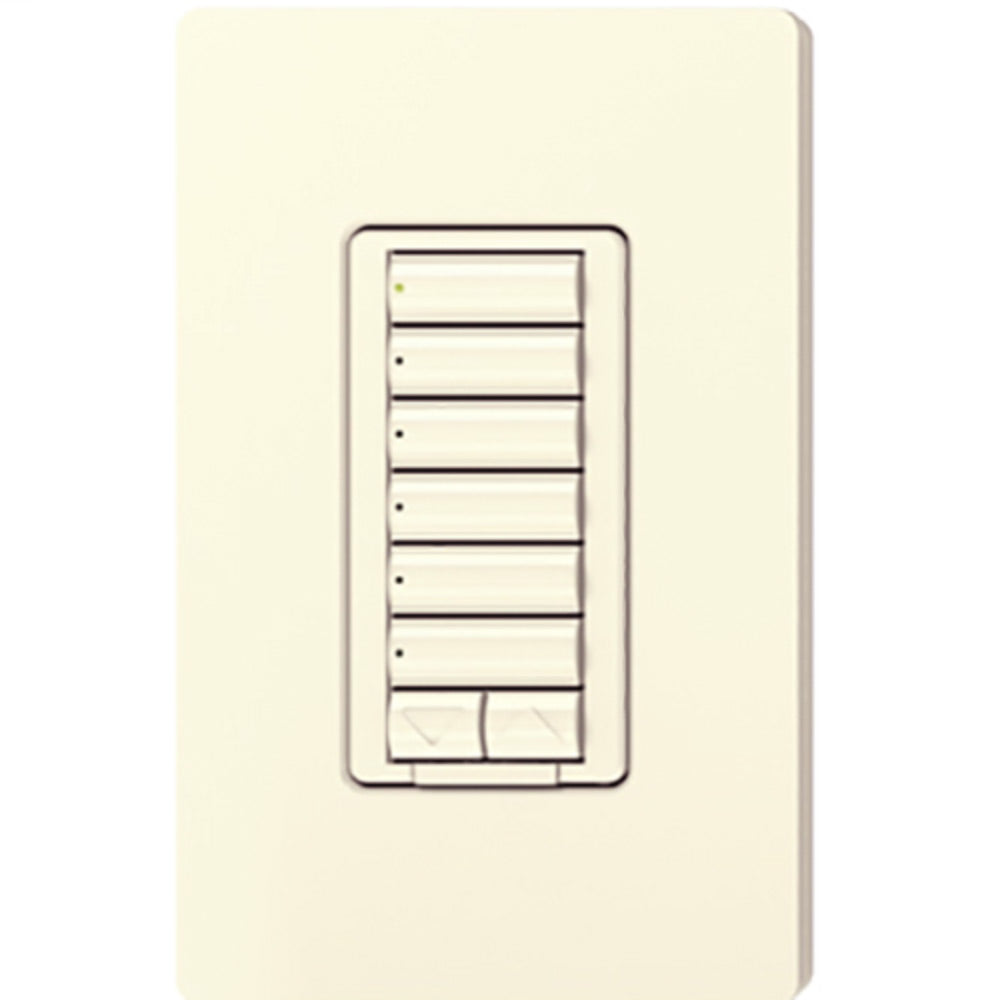 RadioRA 2 6-Button with Raise/Lower Keypad, Light Almond - Bees Lighting
