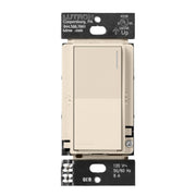 RadioRA 3 Sunnata Single Pole/Multi-Location Tap Smart Light Switch, Neutral Required, Light Almond - Bees Lighting