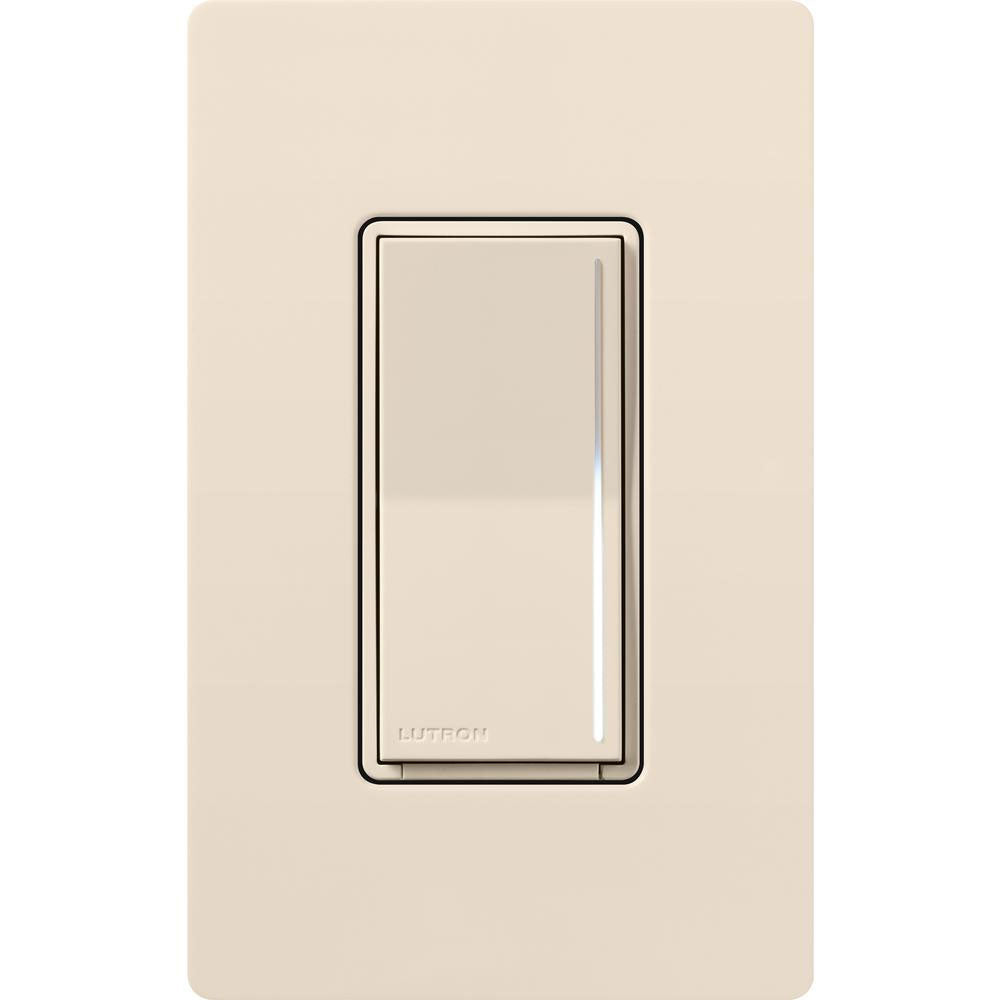 RadioRA 3 Sunnata Pro LED+ Touch Dimmer, 250 Watts LED, Single Pole/Multi-Location, Light Almond - Bees Lighting