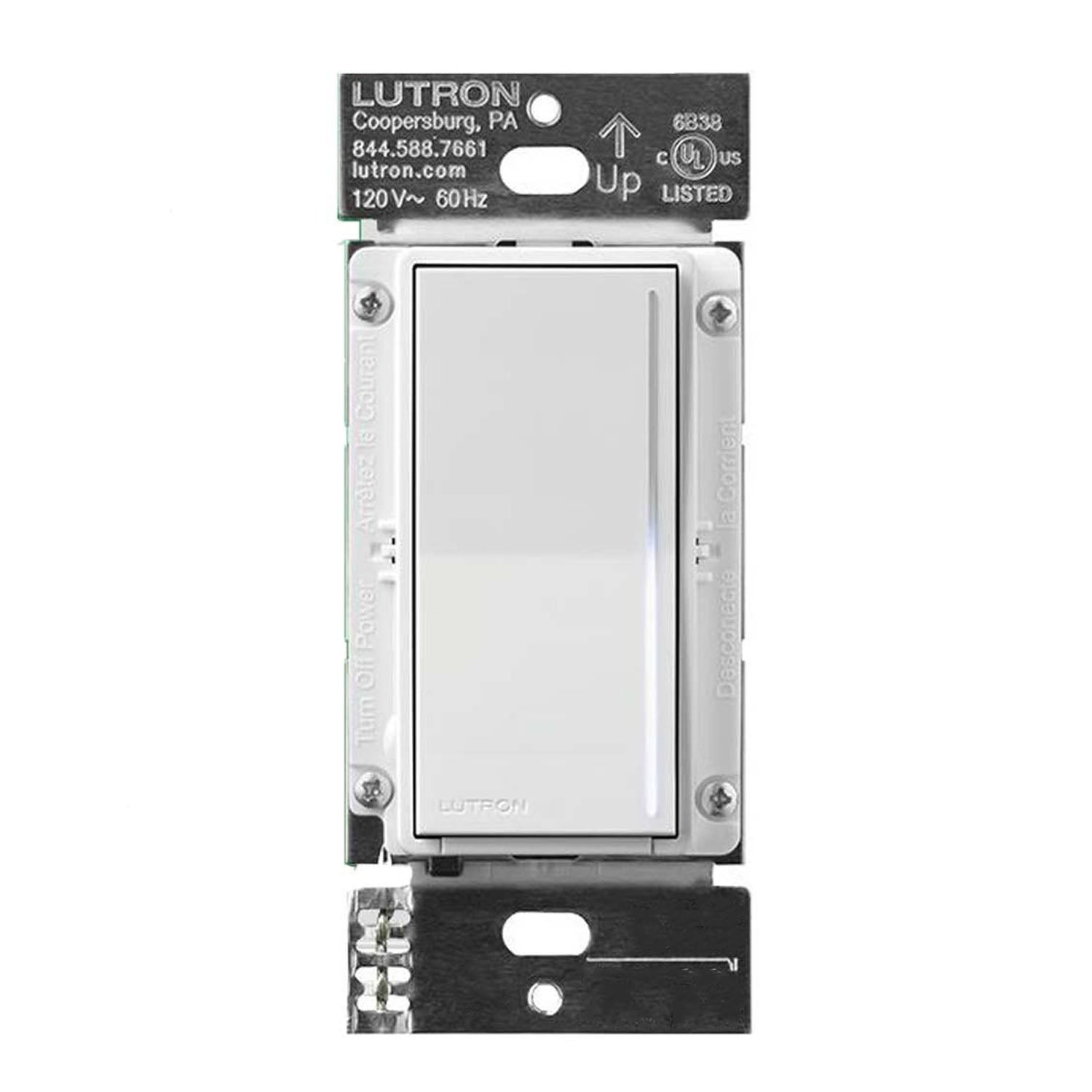 RadioRA 3 Sunnata Pro LED+ Touch Dimmer, 250 Watts LED, Single Pole/Multi-Location, White - Bees Lighting