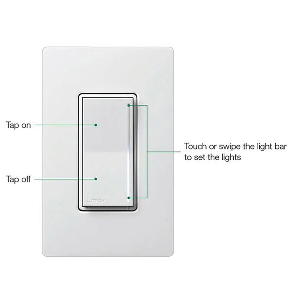 Lutron RadioRA 3 Sunnata Smart Companion Dimmer, Not for Standalone Use, Light Almond - Bees Lighting