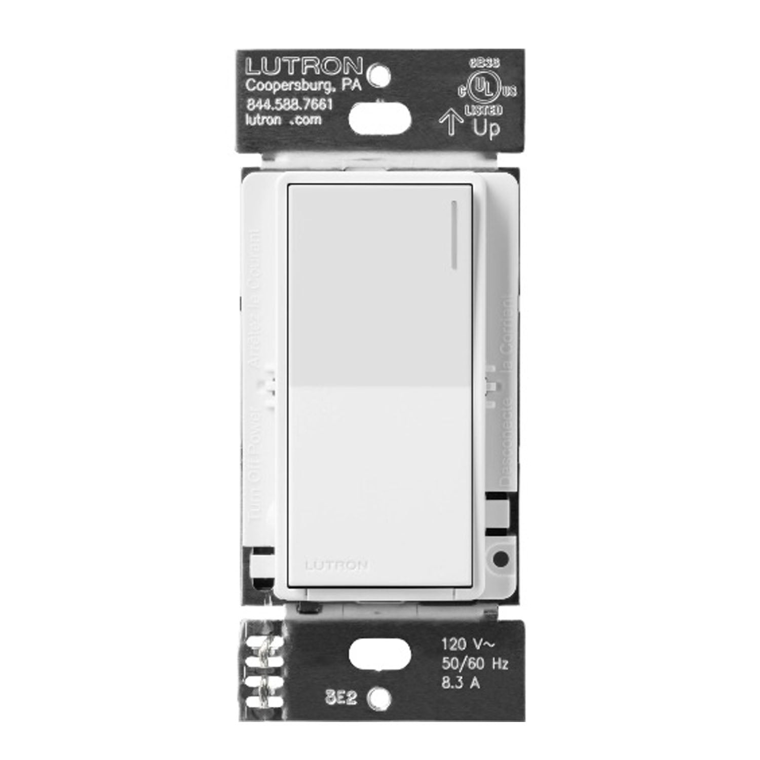 Lutron RadioRA 3 Sunnata Smart Companion Switch, Not for Standalone Use, White - Bees Lighting