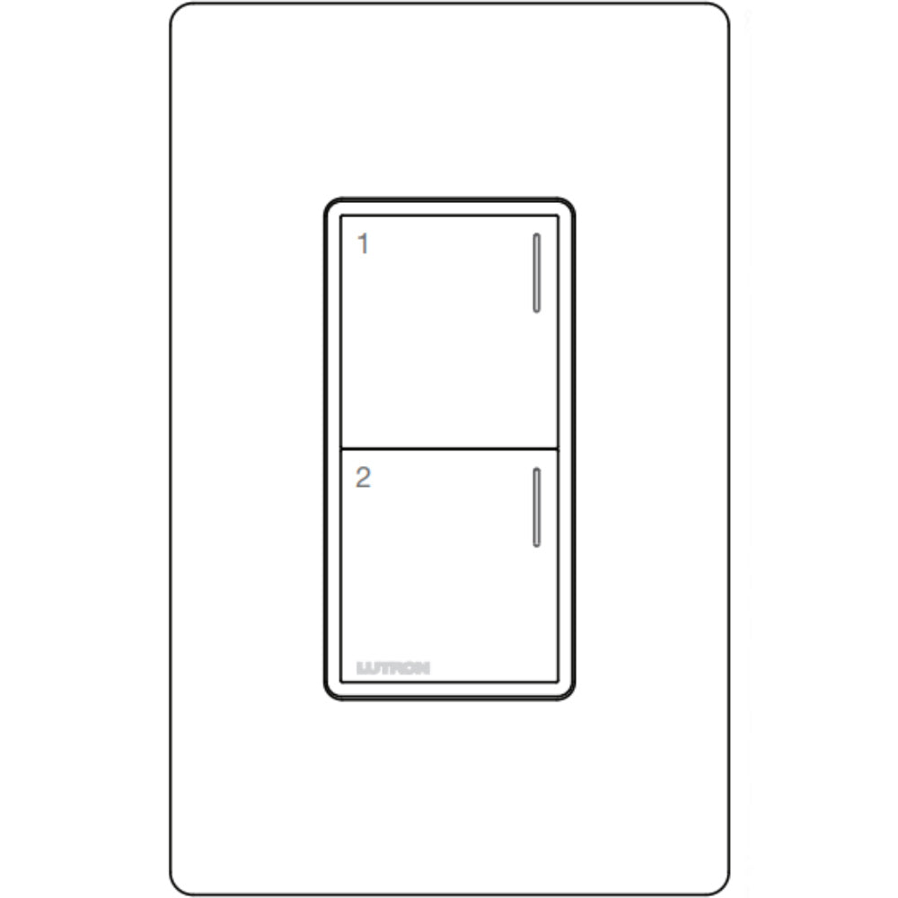 RadioRA 3 Sunnata Keypad, 2-Button, White - Bees Lighting