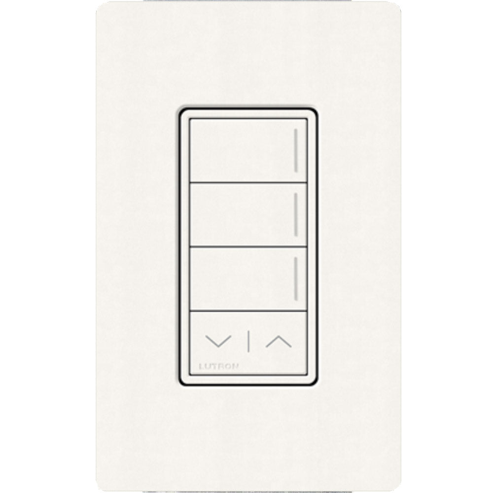 RadioRA 3 Sunnata Keypad, 3-Button with Raise/Lower, White - Bees Lighting