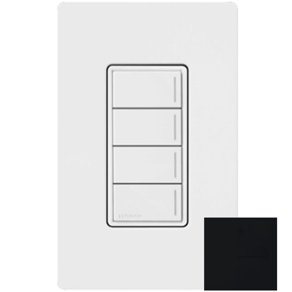 RadioRA 3 Sunnata Keypad, 4-Button, Black - Bees Lighting