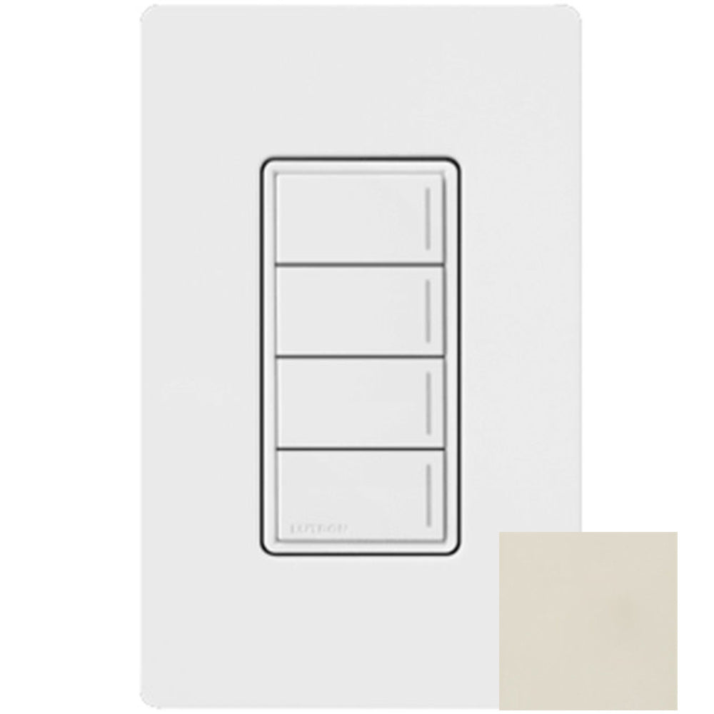 RadioRA 3 Sunnata Keypad, 4-Button, Light Almond - Bees Lighting