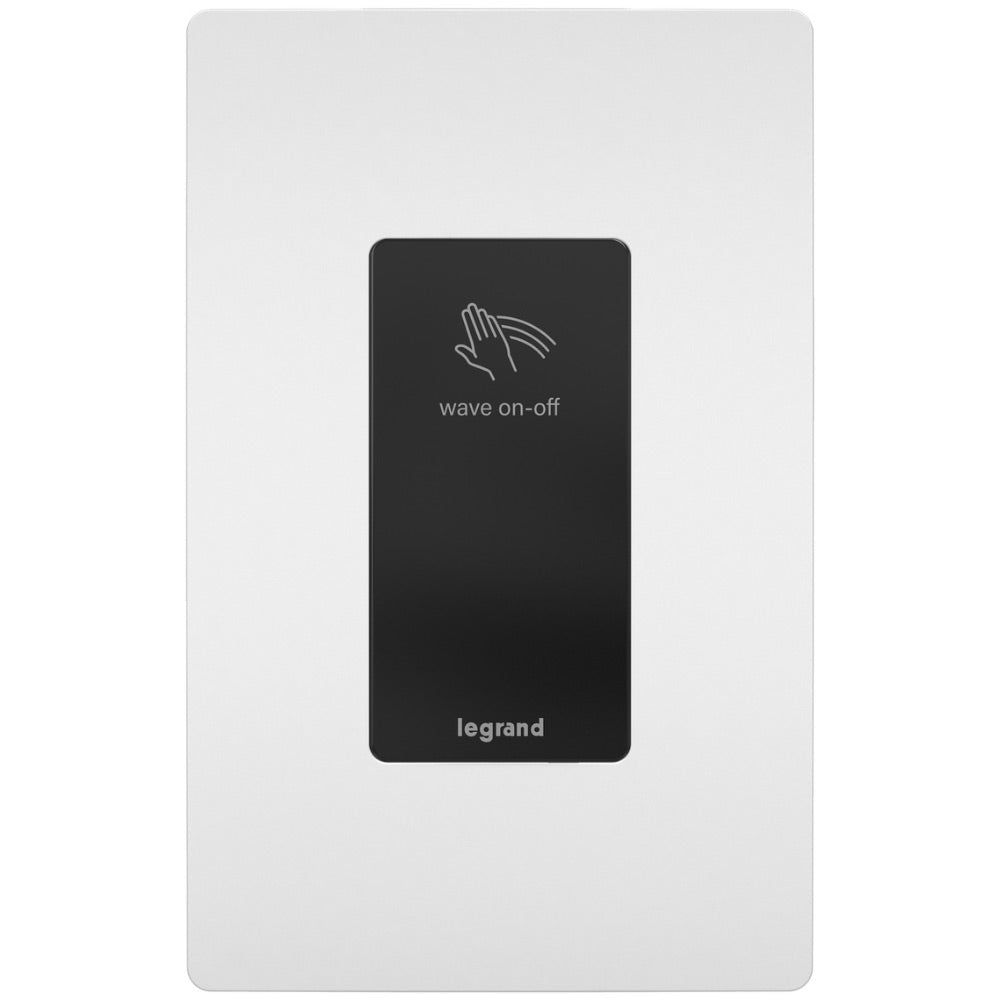 radiant Single Pole or 3-Way Wave Light Switch, 20-Amp, Black - Bees Lighting