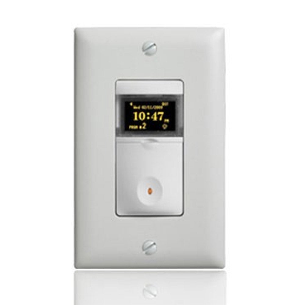 1200 Watts 7-Days In-Wall Digital/Programmable Timer Switch White - Bees Lighting
