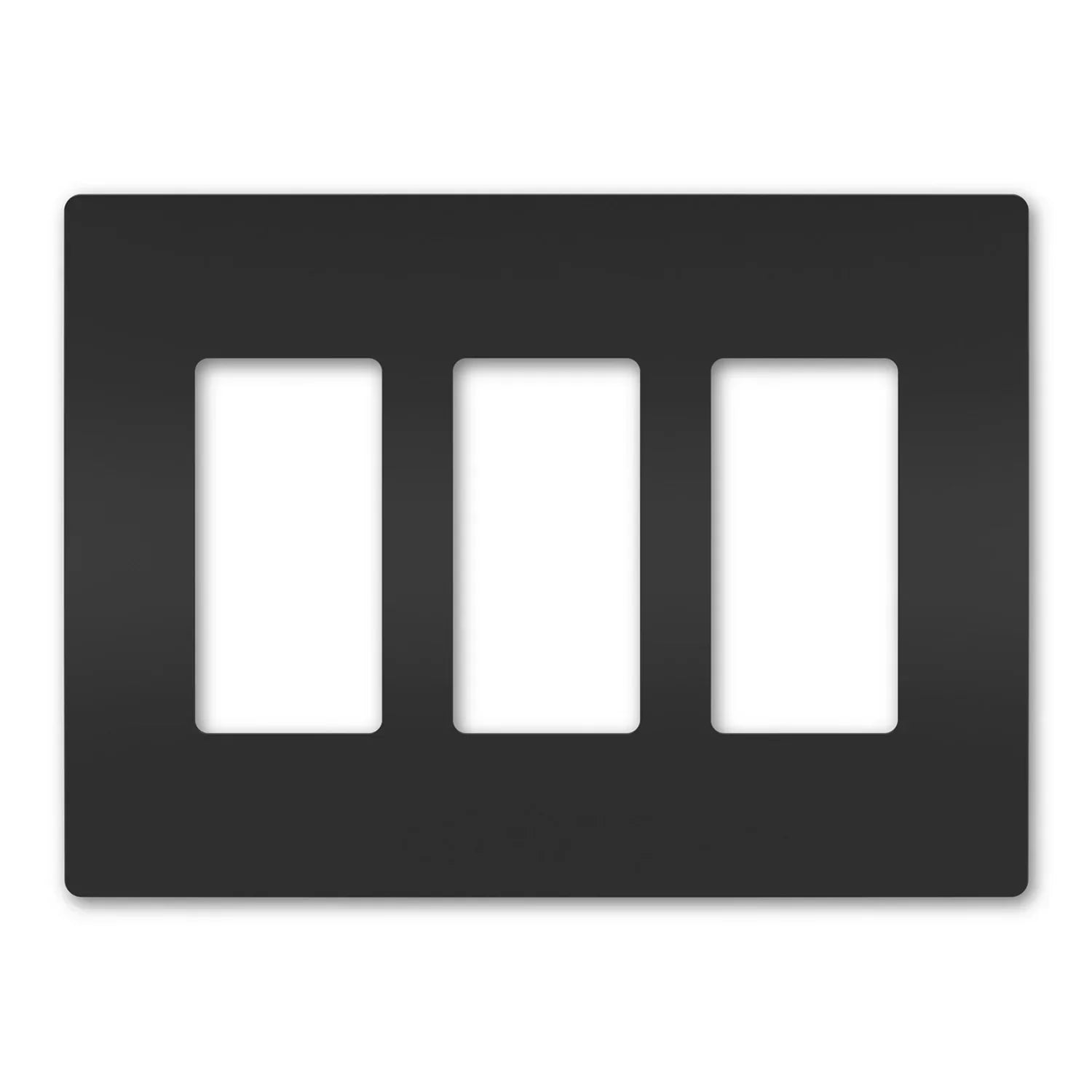 Square Black Rwp Legrand RWP263BK Black Standard 3-Gang Wall Plate | Decora – Bees Lighting
