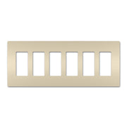 radiant 6-Gang Screwless Wall Plate - Bees Lighting