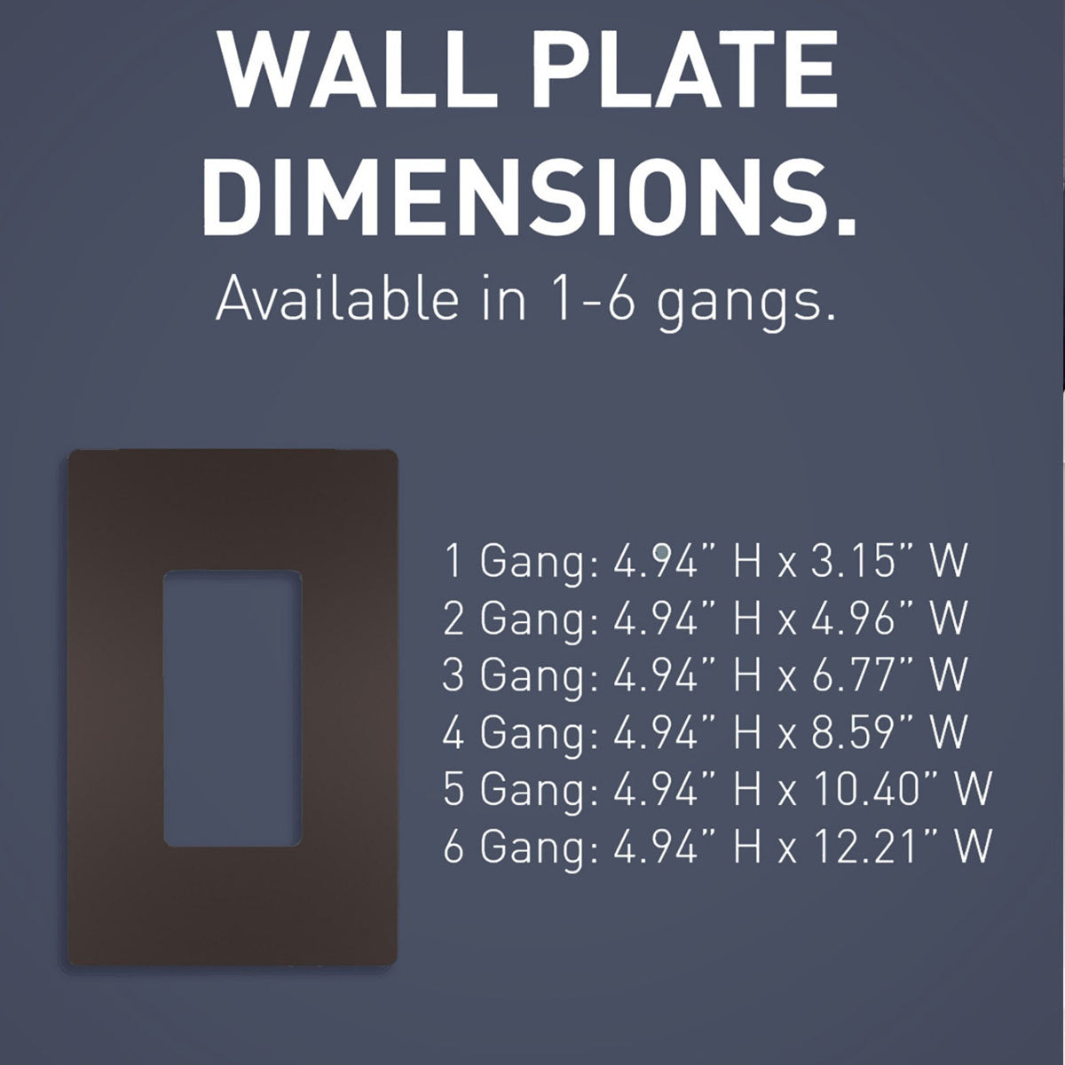 radiant 4-Gang Screwless Wall Plate, Dark Bronze - Bees Lighting