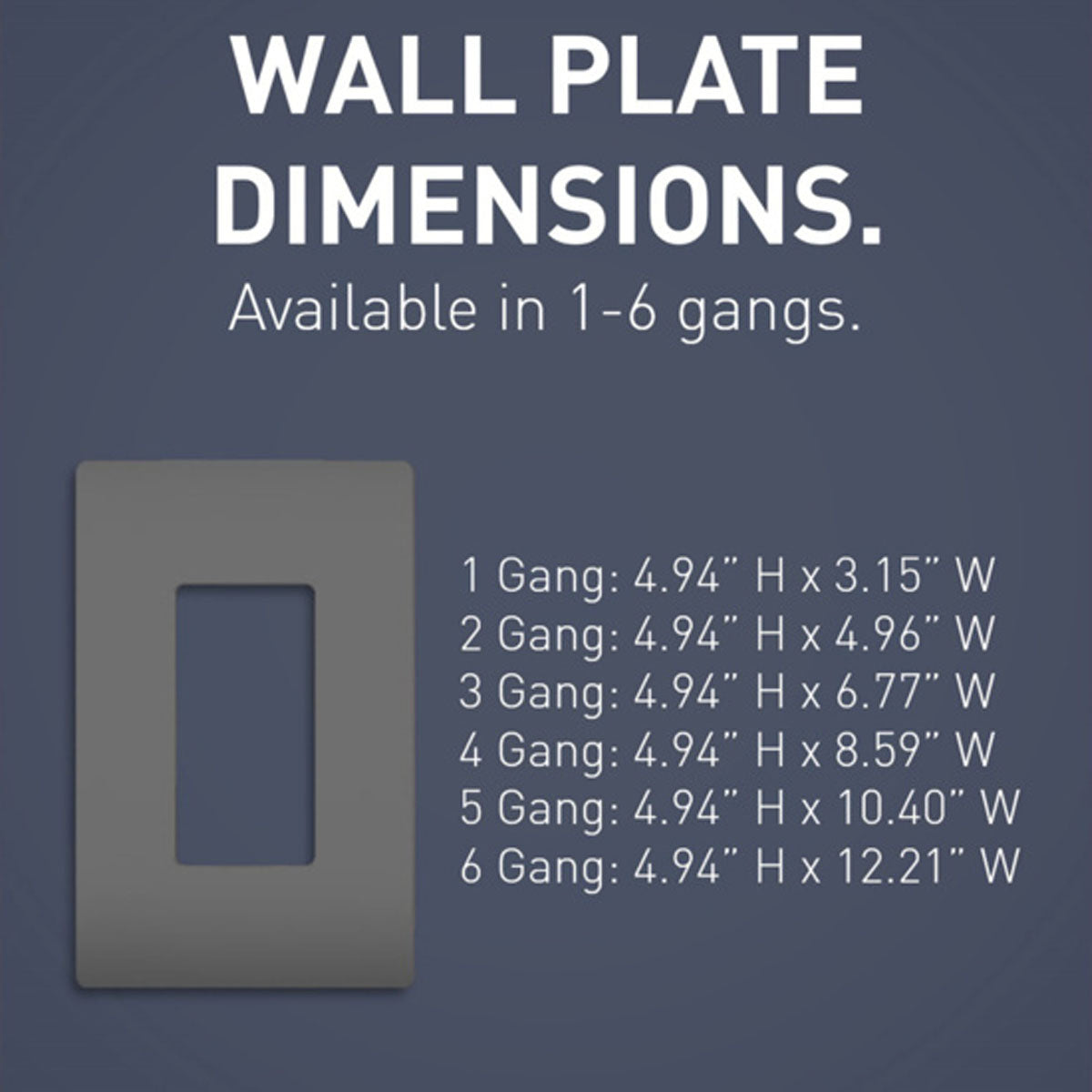 radiant 4-Gang Screwless Wall Plate, Graphite - Bees Lighting