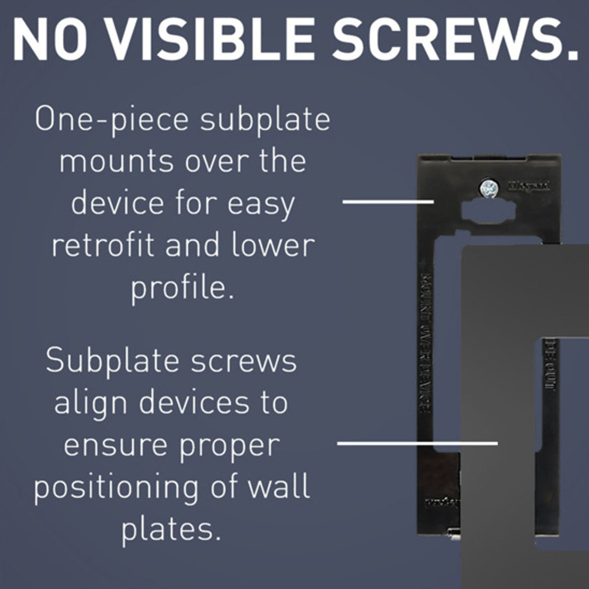 radiant 4-Gang Screwless Wall Plate, Graphite - Bees Lighting