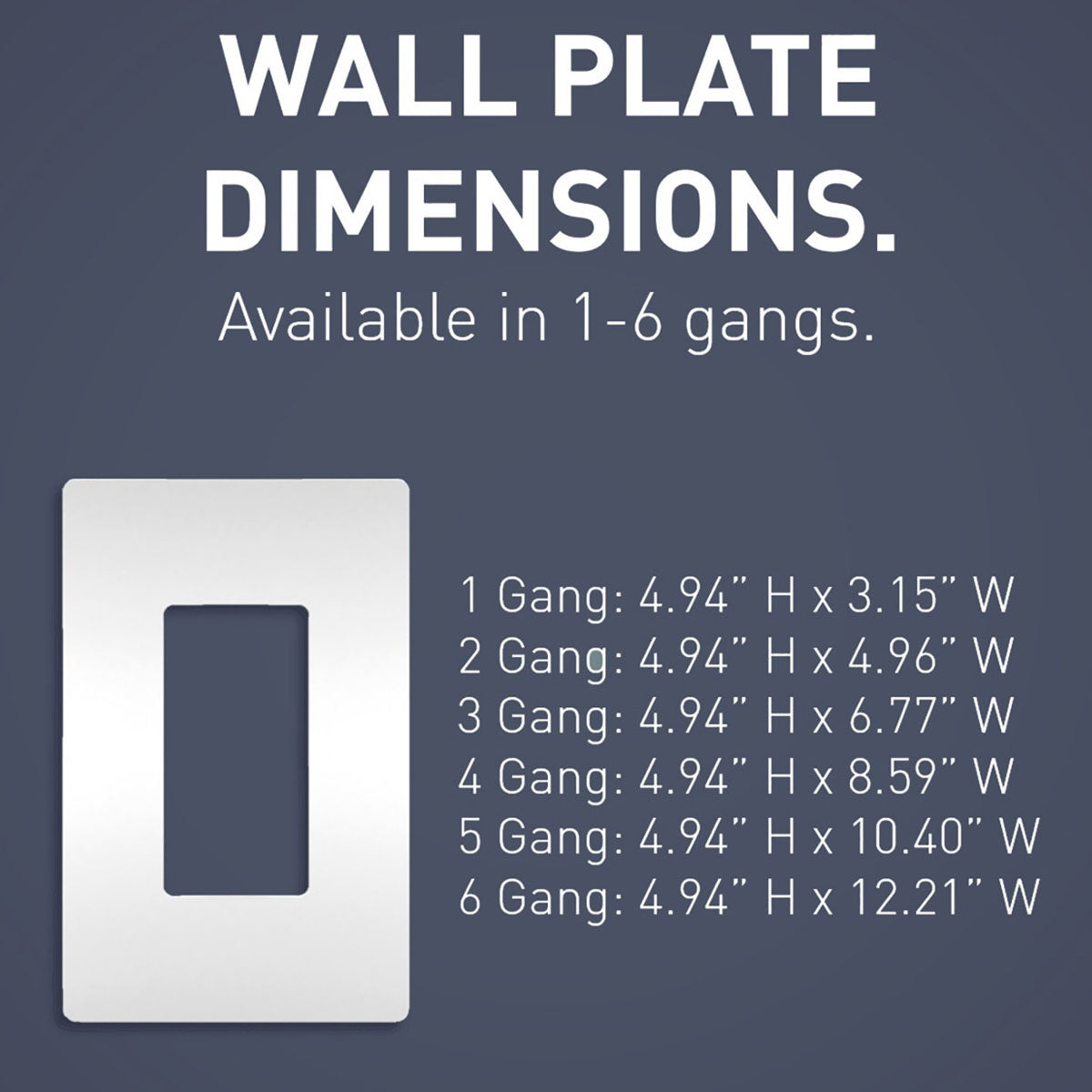 radiant 5-Gang Screwless Wall Plate, White - Bees Lighting