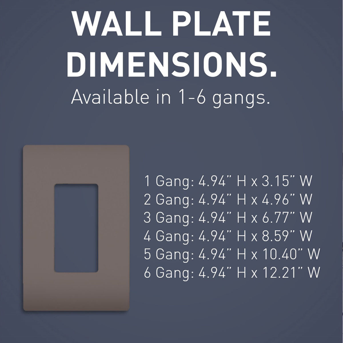 radiant 4-Gang Screwless Wall Plate, Brown - Bees Lighting