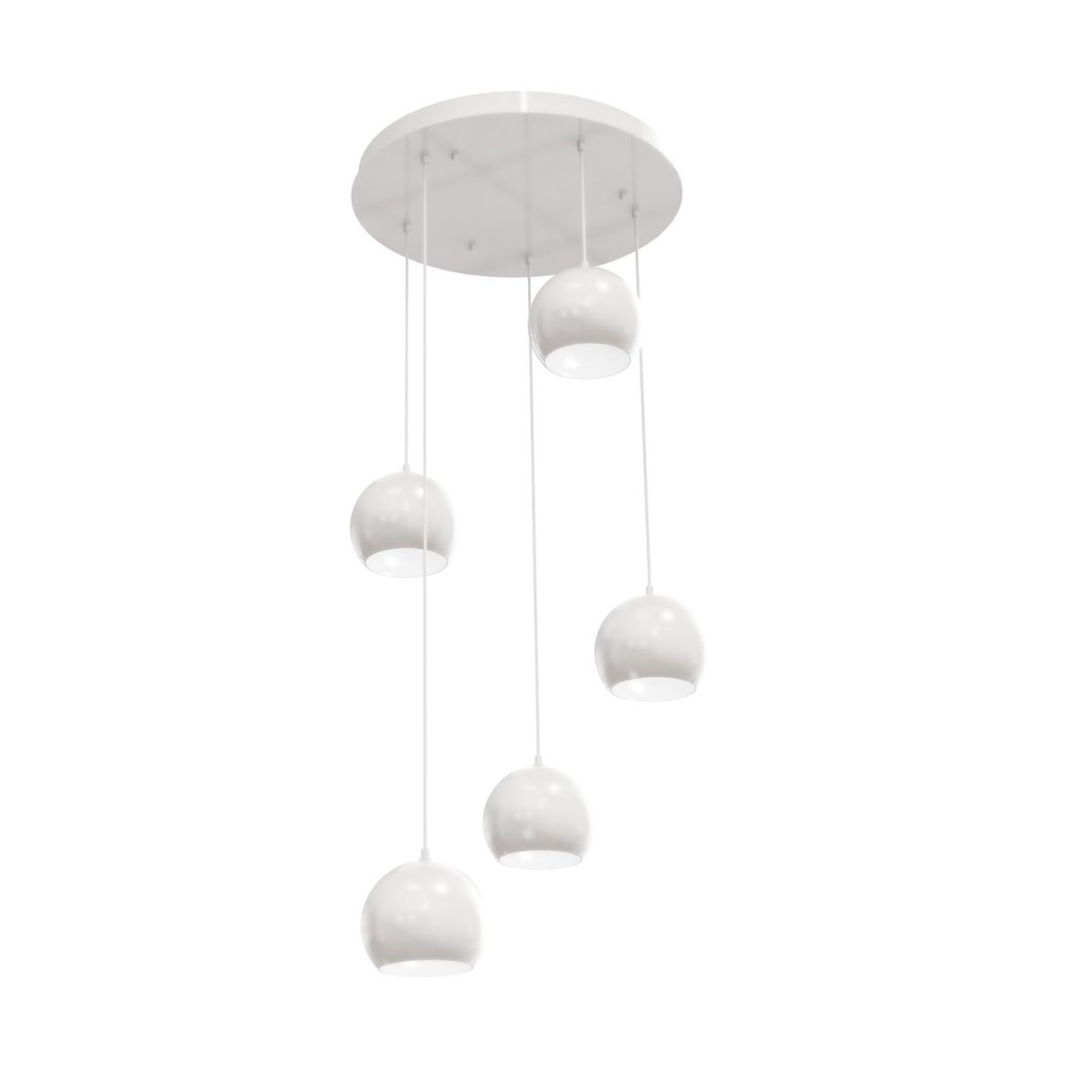 Roxy 24 in. 5 Lights Pendant Light White Finish - Bees Lighting