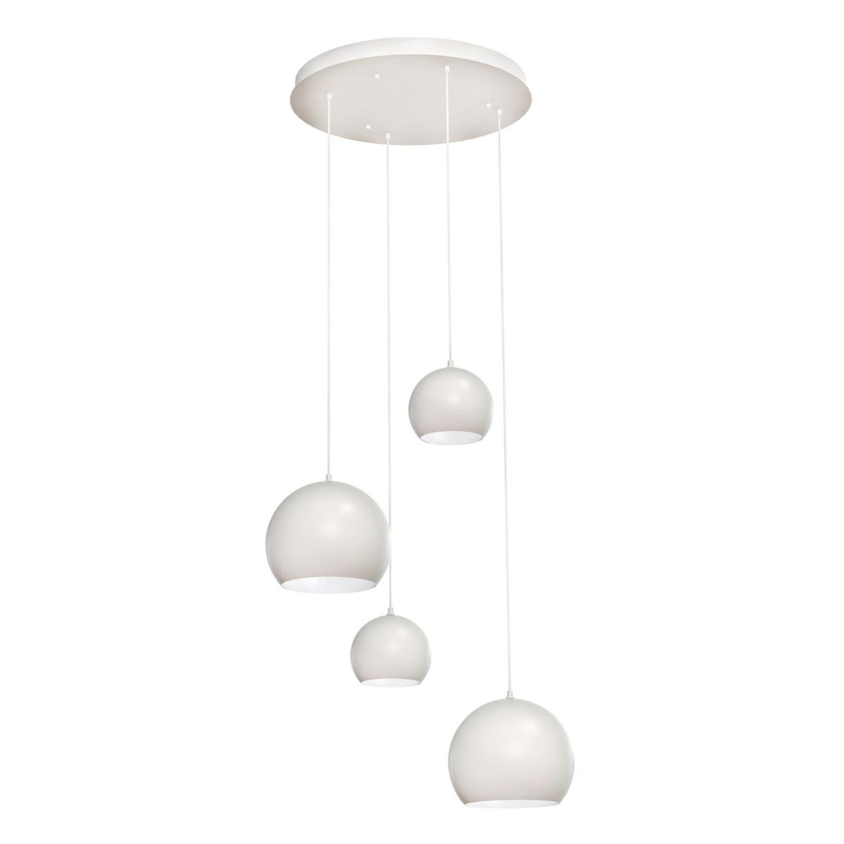 Roxy 24 in. 4 Lights Pendant Light White Finish - Bees Lighting