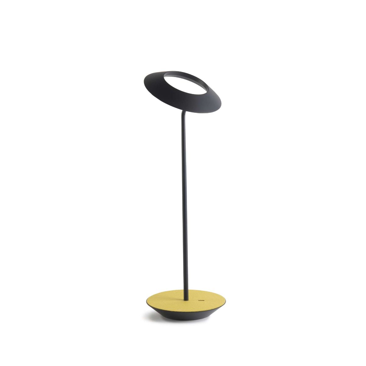 Royyo Matte Black With Brushed Brass Modern LED Desk Lamp with USB Port - Bees Lighting